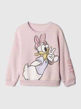 Baby GAP Light Pink Daisy Duck Graphic Sweatshirt